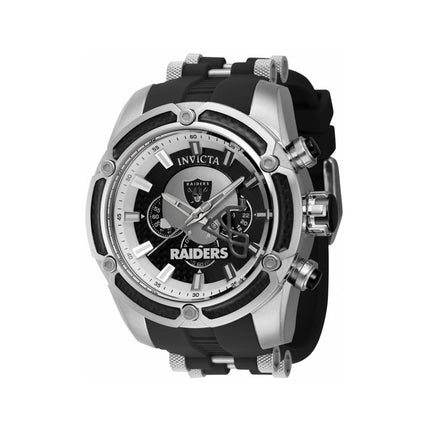 Invicta Men's Watch - NFL Las Vegas Raiders Chronograph Black Rubber Strap | 41903 ,
