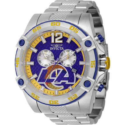 Invicta Men's Watch - NFL Los Angeles Rams Quartz Stainless Steel Bracelet | 45420 ,
