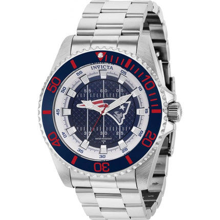 Invicta Men's Watch - NFL New England Patriots Bracelet Blue and White Dial | 36921 ,