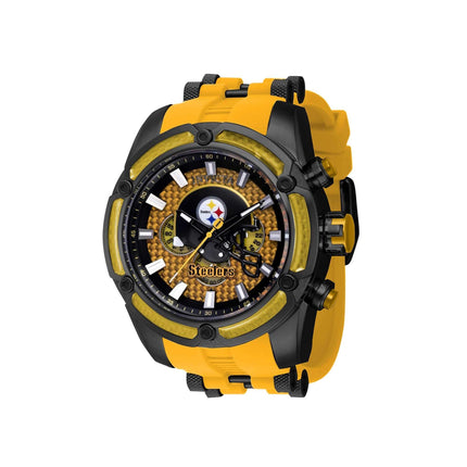 Invicta Men's Watch - NFL Pittsburgh Steelers Chronograph Yellow Rubber Strap | 41869 ,