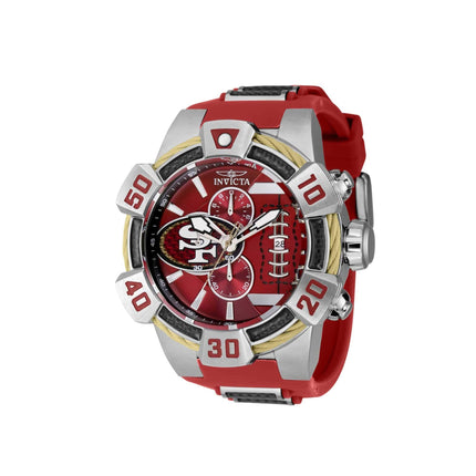 Invicta Men's Watch - NFL San Francisco 49ers Chronograph Red Rubber Strap | 41579 ,