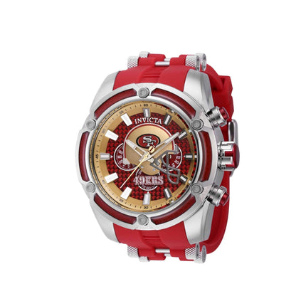 Invicta Men's Watch - NFL San Francisco 49ers Chronograph Red Rubber Strap | 41923 ,