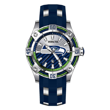 Invicta Men's Watch - NFL Seattle Seahawks Blue and Silver Tone Dial Strap | 42061 ,