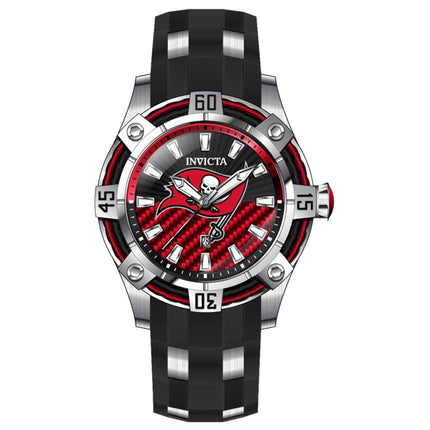 Invicta Men's Watch - NFL Tampa Bay Buccaneers Black and Silver Tone Strap | 42072 ,
