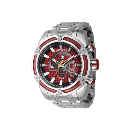 Invicta Men's Watch - NFL Tampa Bay Buccaneers Chrono Silver Steel Bracelet | 41811 ,