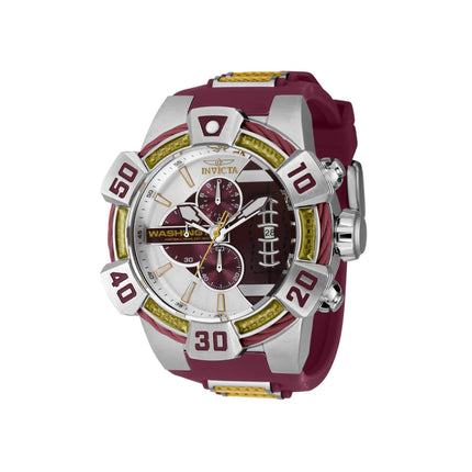 Invicta Men's Watch - NFL Washington Commanders Chronograph Red Rubber Strap | 41587 ,