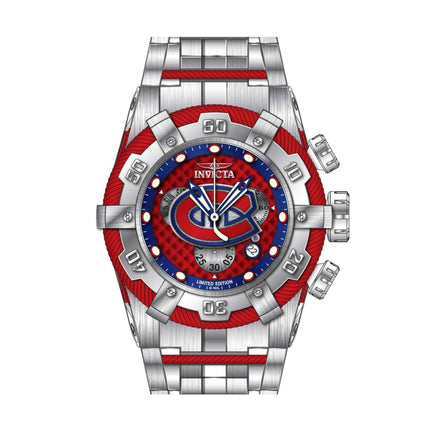 Invicta Men's Watch - NHL Montréal Canadiens Red and Silver Steel Bracelet | 42022 ,