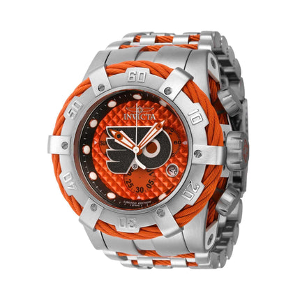 Invicta Men's Watch - NHL Philadelphia Flyers Orange and Silver Bracelet | 42021 ,