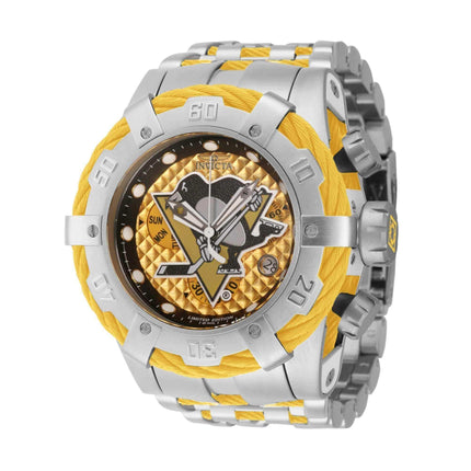 Invicta Men's Watch - NHL Pittsburgh Penguins Yellow and Silver Bracelet | 42015 ,