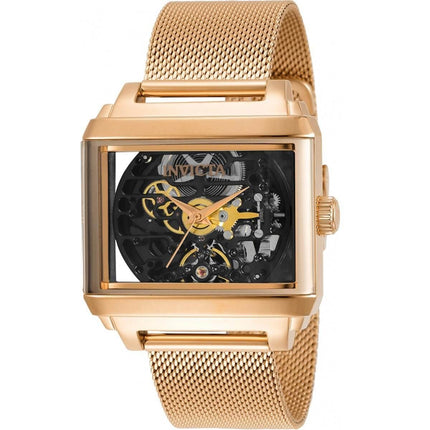 Invicta Men's Watch - Objet D Art Black Dial Stainless Steel Mesh Bracelet | 34381 ,