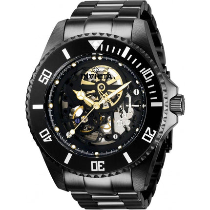 Invicta Men's Watch - Pro Diver Automatic Black Stainless Steel Bracelet | 33799 ,