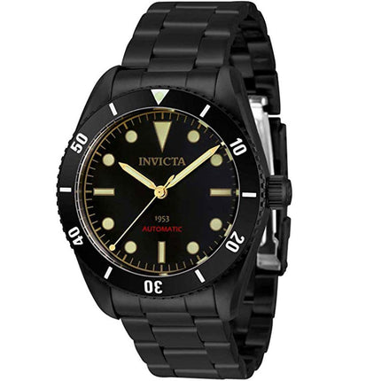 Invicta Men's Watch - Pro Diver Automatic Black Stainless Steel Bracelet | 34337 ,
