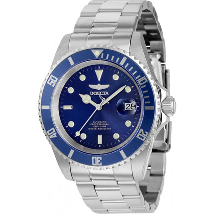 Invicta Men's Watch - Pro Diver Automatic Blue Dial Silver Steel Bracelet | 9094OBXL ,