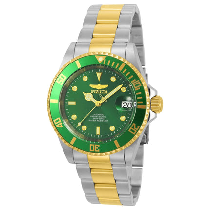 Invicta Men's Watch - Pro Diver Automatic Green Dial Two Tone Bracelet | 22831 ,