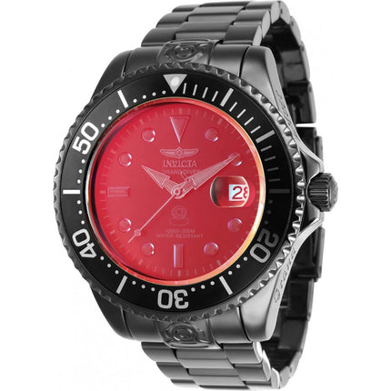 Invicta Men's Watch - Pro Diver Automatic Red Dial Stainless Steel Bracelet | 35087 ,