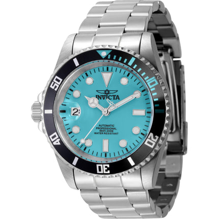 Invicta Men's Watch - Pro Diver Automatic Turquoise Dial Silver Steel Bracelet | 44045 ,