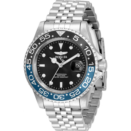 Invicta Men's Watch - Pro Diver Black and Silver Tone Dial Steel Bracelet | 34104 ,