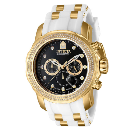 Invicta Men's Watch - Pro Diver Black Dial Chronograph SS and Rubber Strap | 37995 ,