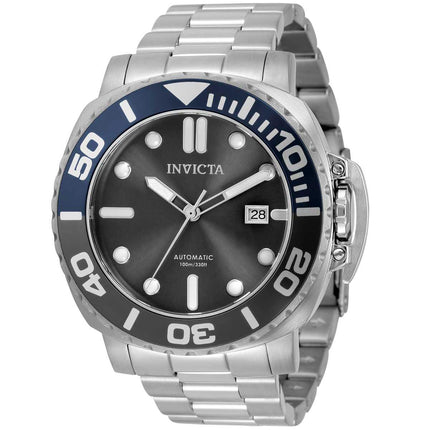 Invicta Men's Watch - Pro Diver Black Dial Silver Stainless Steel Bracelet | 34312 ,