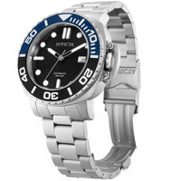Invicta Men's Watch - Pro Diver Black Dial Silver Stainless Steel Bracelet | 34312 ,