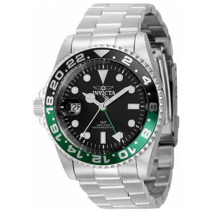 Invicta Men's Watch - Pro Diver Black Dial Silver Stainless Steel Bracelet | 43960 ,