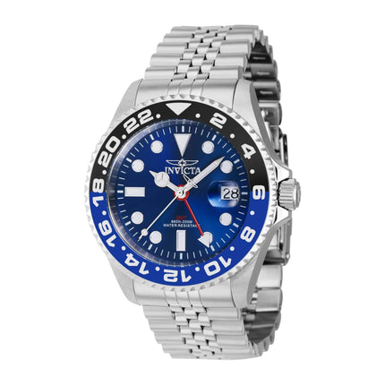 Invicta Men's Watch - Pro Diver Blue and Black Bezel Silver Tone Case | 40955 ,