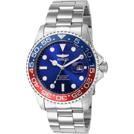 Invicta Men's Watch - Pro Diver Blue Dial Silver Stainless Steel Bracelet | 36548 ,