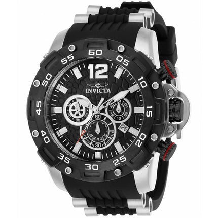 Invicta Men's Watch - Pro Diver Chrono Snakeskin Textured Black Dial Strap | 26403 ,