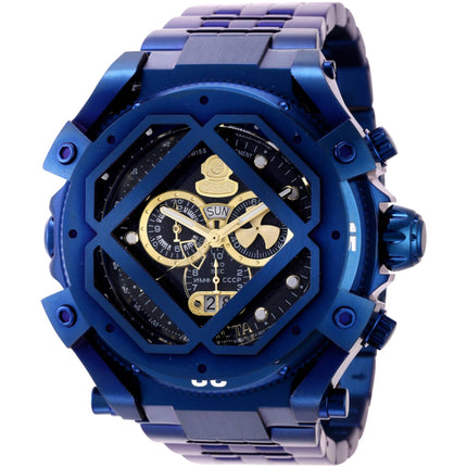 Invicta Men's Watch - Pro Diver Chronograph Blue and Gold Tone Dial Bracelet | 37176 ,