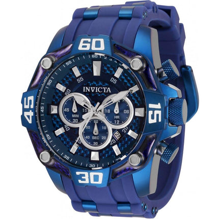 Invicta Men's Watch - Pro Diver Chronograph Blue and Silver Tone Dial Strap | 33842 ,