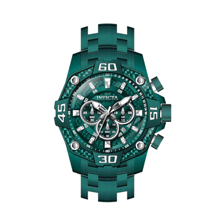 Invicta Men's Watch - Pro Diver Chronograph Green Glass Fiber Dial Bracelet | 40254 ,
