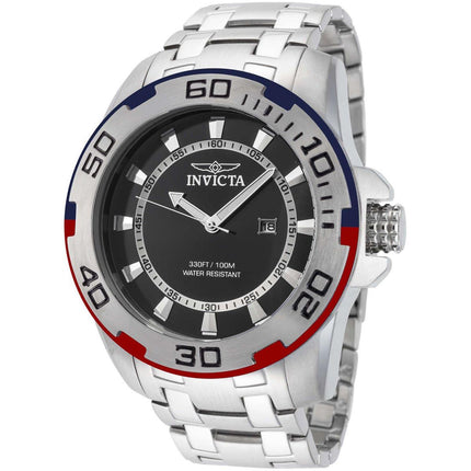 Invicta Men's Watch - Pro Diver Date Display Silver Stainless Steel Case | 39115 ,