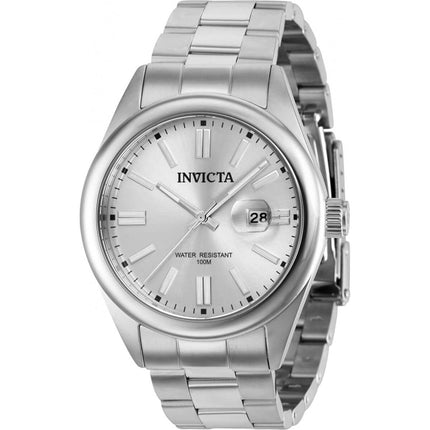 Invicta Men's Watch - Pro Diver Date Silver Dial Stainless Steel Bracelet | 38455 ,