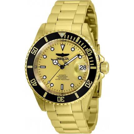 Invicta Men's Watch - Pro Diver Gold Tone Dial Yellow Gold Steel Bracelet | 35846 ,