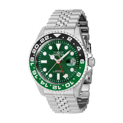 Invicta Men's Watch - Pro Diver Green and Black Bezel Silver Tone Case | 40954 ,