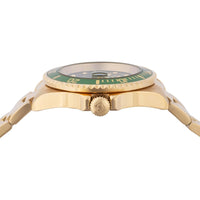 Invicta Men's Watch - Pro Diver Green Dial Yellow Gold Steel Bracelet Quartz | 43543 ,