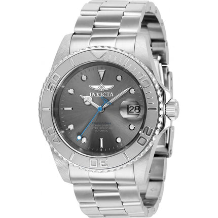 Invicta Men's Watch - Pro Diver Gunmetal Dial Steel Bracelet Rotating Bezel | 36748 ,