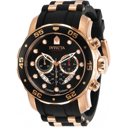 Invicta Men's Watch - Pro Diver Japanese Quartz Chronograph Black Dial Strap | 30825 ,