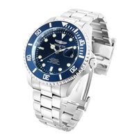 Invicta Men's Watch - Pro Diver Navy Blue Dial Steel Bracelet Rotating Bezel | 35721 ,