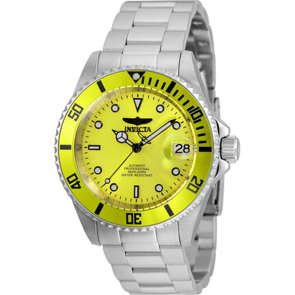 Invicta Men's Watch - Pro Diver Neon Green Dial Stainless Steel Bracelet | 35841 ,