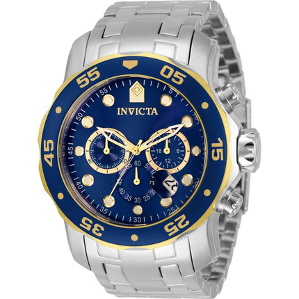 Invicta Men's Watch - Pro Diver Quartz Chronograph Navy Blue Dial Bracelet | 33996 ,