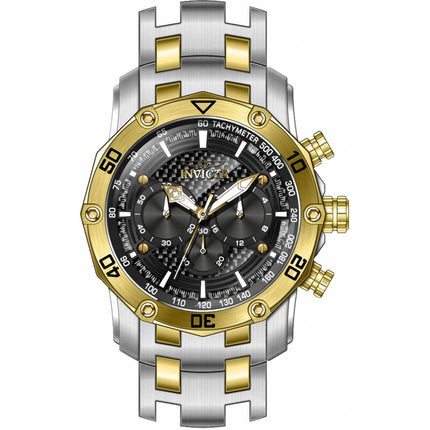 Invicta Men's Watch - Pro Diver Quartz Chronograph Rotating Bezel Black Dial | 38448 ,