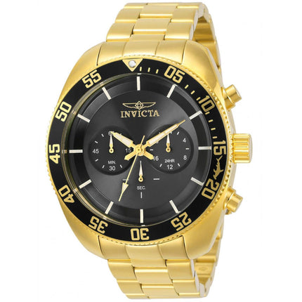 Invicta Men's Watch - Pro Diver Quartz Chronograph Yellow Gold SS Bracelet | 30060 ,