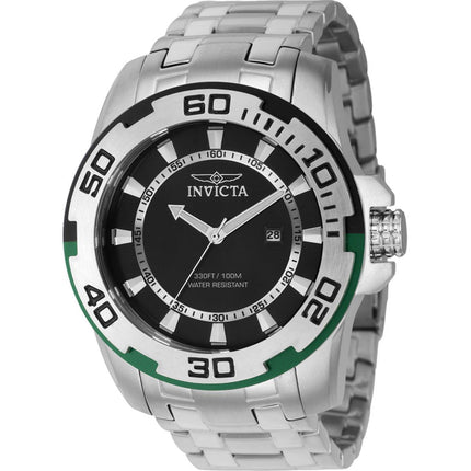 Invicta Men's Watch - Pro Diver Quartz Date Display Stainless Steel Bracelet | 39116 ,