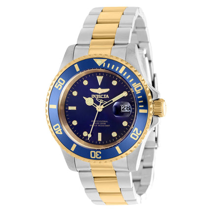 Invicta Men's Watch - Pro Diver Quartz Gold Tone and Blue Rotating Bezel | 37157 ,