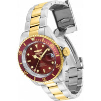 Invicta Men's Watch - Pro Diver Red Dial Two Tone Stainless Steel Bracelet | 35704 ,