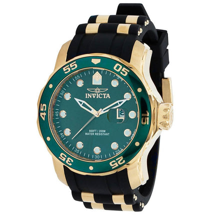 Invicta Men's Watch - Pro Diver Rotating Bezel Green Dial Two Tone Strap | 39100 ,