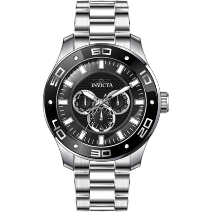 Invicta Men's Watch - Pro Diver Scuba Black Dial Stainless Steel Bracelet | 45756 ,