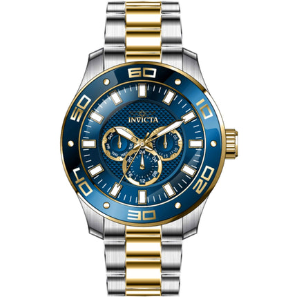 Invicta Men's Watch - Pro Diver Scuba Blue Dial Two Tone Steel Bracelet Quartz | 45760 ,