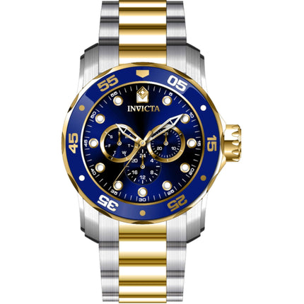 Invicta Men's Watch - Pro Diver Scuba Quartz Gold and Blue Bezel Bracelet | 45724 ,